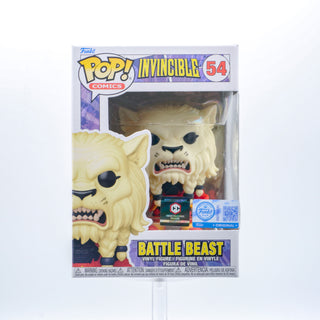 * Funko Pop! Battle Beast (Invincible, Comics) 54 –  Chalice Collectibles Exclusive Vinyl Figure in PopShield Protector