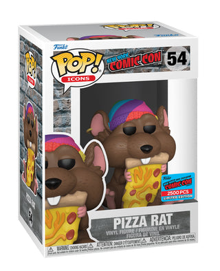 Pizza Rat (Brown Fur, Purple Hat, Icons) 54 - 2021 NYCC Exclusive /2500 made