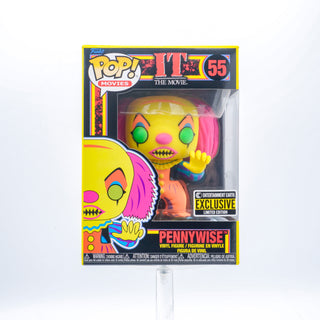 * Funko Pop! Pennywise (Blacklight, IT) 55 – Entertainment Earth Exclusive