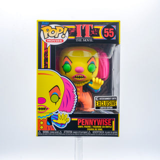 * Funko Pop! Pennywise (Black Light, IT) 55 – Entertainment Earth Exclusive