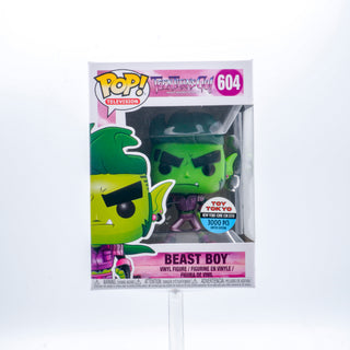 * Funko Pop! Funko Pop! Beast Boy The Night Begins to Shine, Metallic, Teen Titans Go! 604 – 2018 Toy Tokyo Exclusive /3000 Made