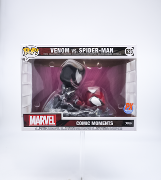 * Funko Pop! Venom vs. Spider-Man Metallic, Comic Moments 625 – Previews Exclusive
