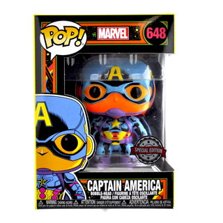 * Funko Pop! Captain America (Black Light) 648 – Target Exclusive