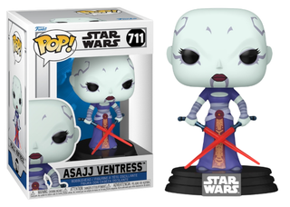 Funko Pop! Asajj Ventress, Star Wars The Clone Wars 711 Vinyl Figure in PopShield Protector