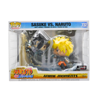 * Funko Pop! Sasuke vs. Naruto (Anime Moments, Rectangular Sticker) 732 – GameStop Exclusive