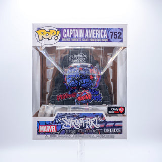 * Funko Pop! Captain America (Street Art, Deluxe) 752 – GameStop Exclusive