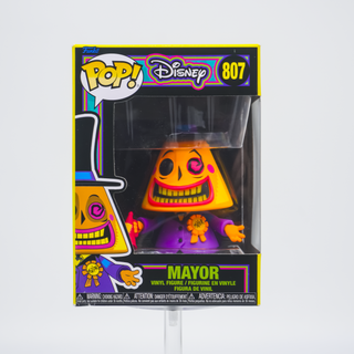 * Funko Pop! Mayor Megaphone, Black Light, The Nightmare Before Christmas 807