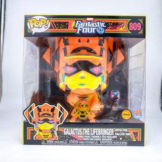 * Funko Pop! Galactus with Fallen One (10-Inch, Orange, Black Light, Fantastic Four) 809 – Previews Exclusive **Chase**
