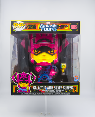 * Funko Pop! Galactus with Fallen One 10-Inch, Black Light, Fantastic Four 809 – Previews Exclusive