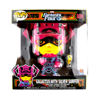 * Funko Pop! Galactus with Fallen One 10-Inch, Black Light, Fantastic Four 809 – Previews Exclusive