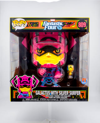 * Funko Pop! Galactus with Fallen One 10-Inch, Black Light, Fantastic Four 809 – Previews Exclusive