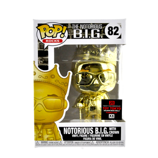 * Funko Pop! Notorious B.I.G. with Crown (Gold) 82 – 2020 Toy Tokyo Exclusive