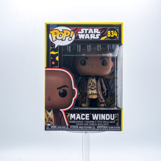* Funko Pop! Mace Windu, Retro Deco 834 Vinyl Figure in PopShield Protector