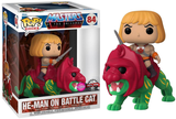 He-Man on Battle Cat (Rides, Flocked, Masters of the Universe) 84 - Special Edition Exclusive  [Damaged: 7/10]