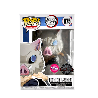 * Funko Pop! Inosuke Hashibira (Flocked, Demon Slayer) 875 – Special Edition Exclusive