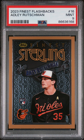 2023 TOPPS FINEST FLASHBACKS ADLEY RUTSCHMAN  #16 - PSA 9