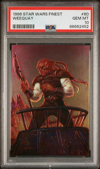1996 STAR WARS FINEST WEEQUAY  #80 - PSA 10