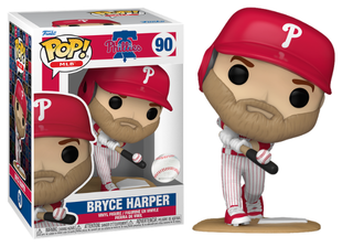 Funko Pop! Bryce Harper, Philadelphia Phillies, MLB 90 Vinyl Figure in PopShield Protector