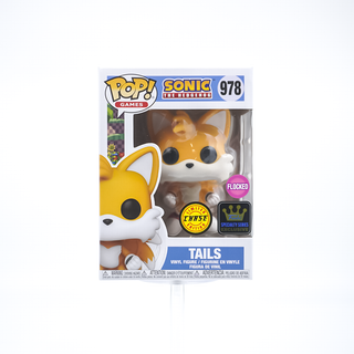 * Funko Pop! Tails (Flocked, Flying, Sonic the Hedgehog) 978 – Specialty Series Exclusive **Chase**
