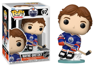 Funko Pop! Wayne Gretzky, Edmonton Oilers, NHL 97 Vinyl Figure in PopShield Protector