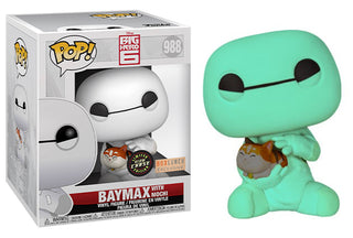 Baymax With Mochi (Glow in the Dark, 6-Inch, Big Hero 6) **Chase** 988 - BoxLunch Exclusive