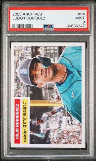 2023 TOPPS ARCHIVES JULIO RODRIGUEZ  #94 - PSA 9