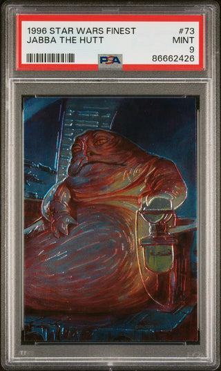 1996 STAR WARS FINEST JABBA THE HUTT  #73 - PSA 9