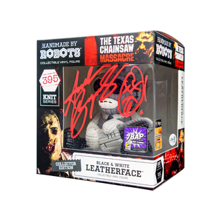 Andrew Bryniarski Signed Leatherface Black & White HMBR - 7BAP Signature Series