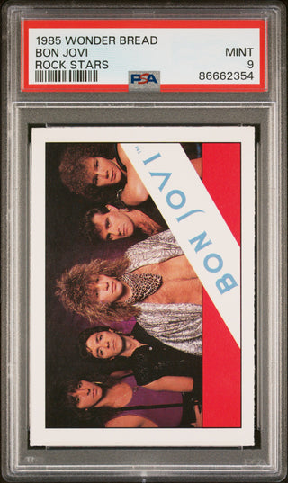 1985 WONDER BREAD ROCK STARS BON JOVI ROCK STARS # - PSA 9