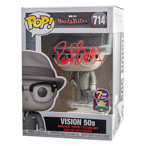 Signature Series Paul Bettany Signed Pop - Vision