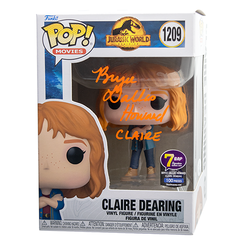 Bryce Dallas Howard Signed Claire Dearing Funko Pop - 7BAP Bryce Dallas Howard Signed Claire Dearing Funko Pop - 7BAP