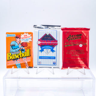 * Bundle of 3 Vintage Baseball Card Packs