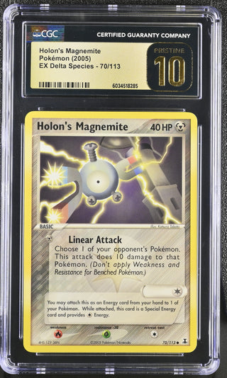 2005 EX Delta Species Holon's Magnemite 70/113 CGC PRISTINE 10