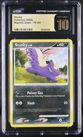 2008 Majestic Dawn Stunky 76/100 CGC PRISTINE 10