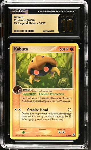 2006 EX Legend Maker Kabuto 36/92 CGC PRISTINE 10
