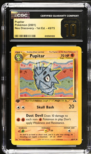 2001 Neo Discovery - 1st Ed. Pupitar 45/75 CGC PRISTINE 10