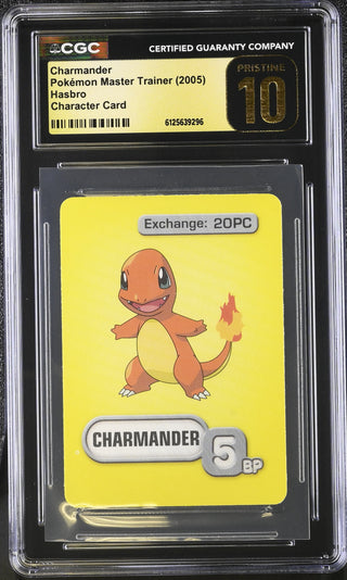2005 Hasbro Master Trainer Charmander Character Card CGC PRISTINE 10 POP 1