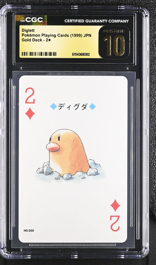 1999 Gold Deck Diglett 2¦ CGC PRISTINE 10 POP 4