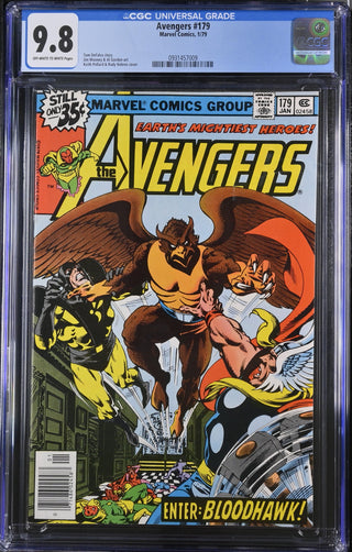 Avengers #179 (1/79) Graded CGC 9.8