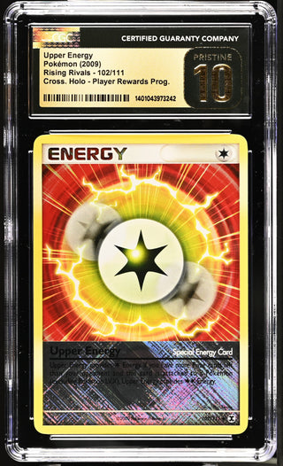 2009 Rising Rivals Upper Energy Cross. Holo 102/111 Player Rewards Program CGC PRISTINE 10
