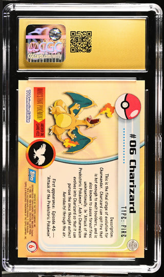 1999 Topps Series 1 Charizard 6 First Print UK Edition CGC PRISTINE 10 – 7 Bucks a Pop
