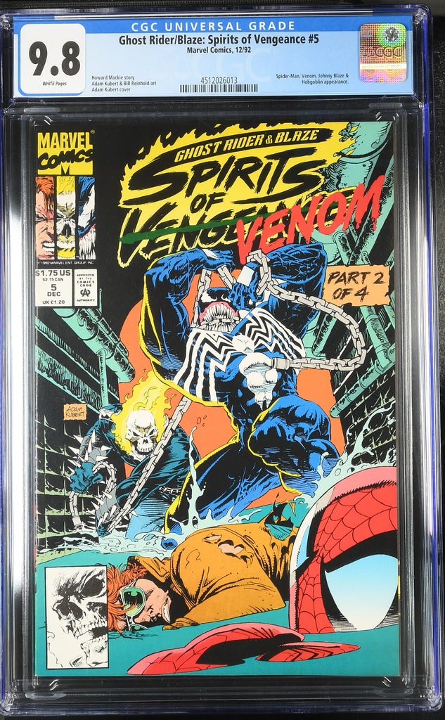 Ghost Rider/Blaze: Spirits of Vengeance #5 (1992) - Graded CGC 9.8