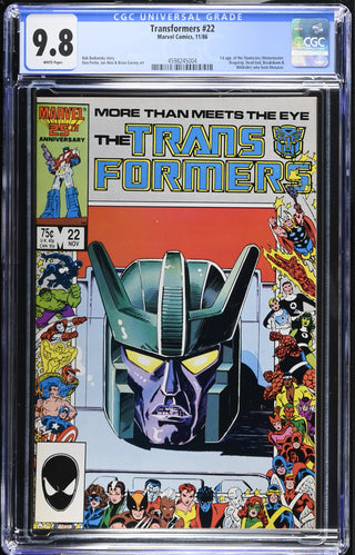 Transformers #22 (11/86) Graded CGC 9.8