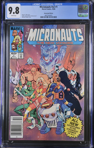 Micronauts #v2 #1 (10/84) Graded CGC 9.8 Newsstand Edition
