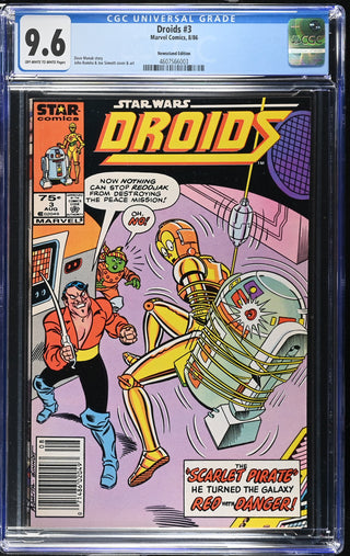 Droids #3 (8/86) Graded CGC 9.6 Newsstand Edition