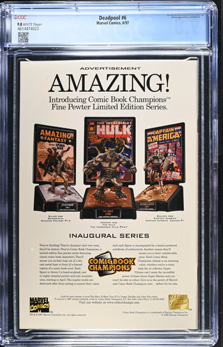 Deadpool #6 (6/97) Graded CGC 9.8