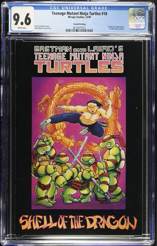 Teenage Mutant Ninja Turtles #18 (12/90) Graded CGC 9.6 Second Printing