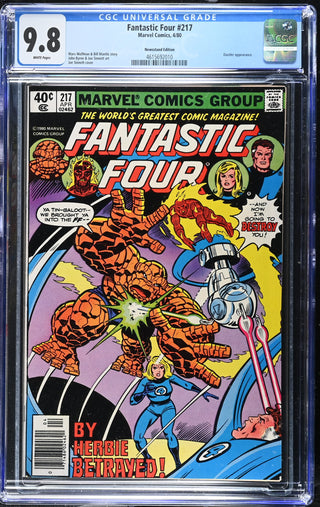 Fantastic Four #217 (4/80) Graded CGC 9.8 Newsstand Edition