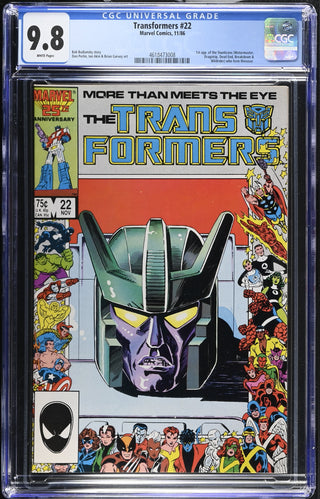 Transformers #22 (11/86) Graded CGC 9.8