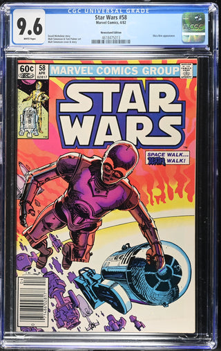 Star Wars #58 (4/82) Graded CGC 9.6 Newsstand Edition